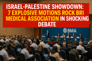 Israel-Palestine Showdown: 7 Explosive Motions Rock British Medical Association in Shocking Debate