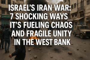Israel's Iran War: 7 Shocking Ways It's Fueling Chaos and Fragile Unity in the West Bank