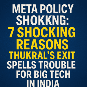 Meta Policy Shakeup: 7 Shocking Reasons Thukral’s Exit Spells Trouble for Big Tech in India