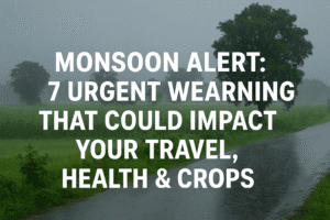 Monsoon Alert: 7 Urgent Weather Warnings That Could Impact Your Travel, Health & Crops