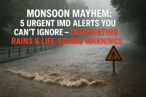 Monsoon Mayhem: 5 Urgent IMD Alerts You Can’t Ignore – Devastating Rains & Life-Saving Warnings