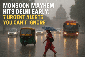 Monsoon Mayhem Hits Delhi Early: 7 Urgent Alerts You Can’t Ignore!