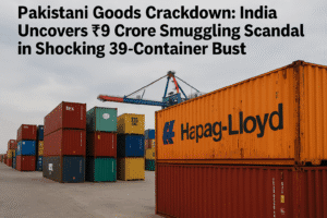 Pakistani Goods Crackdown: India Uncovers $9 Crore Smuggling Scandal in Shocking 39-Container Bust