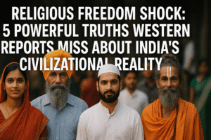Religious Freedom Shock: 5 Powerful Truths Western Reports Miss About India’s Civilizational Reality