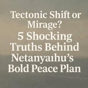 Tectonic Shift or Mirage? 5 Shocking Truths Behind Netanyahu’s Bold Peace Plan