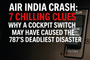 Air India Crash: 7 Chilling Clues Why a Cockpit Switch May Have Caused the 787’s Deadliest Disaster