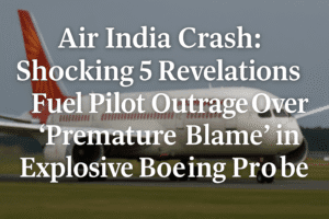 Air India Crash: Shocking 5 Revelations Fuel Pilot Outrage Over “Premature Blame” in Explosive Boeing Probe 1 Air India Crash: Shocking 5 Revelations Fuel Pilot Outrage Over “Premature Blame” in Explosive Boeing Probe