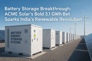 Battery Storage Breakthrough: ACME Solar’s Bold 3.1 GWh Bet Sparks India’s Renewable Revolution