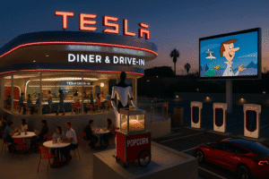 Beyond Burgers & Chargers: The Tesla Diner as a Living Brand Manifesto