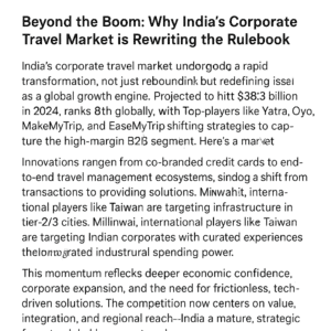 Beyond the Boom: Why India's Corporate Travel Market is Rewriting the Rulebook 