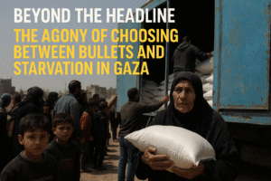 Beyond the Headline: The Agony of Choosing Between Bullets and Starvation in Gaza