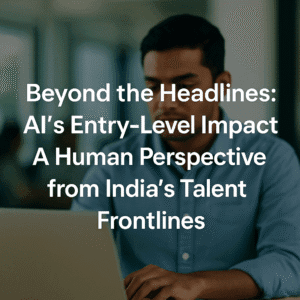 Beyond the Headlines: AI's Entry-Level Impact - A Human Perspective from India's Talent Frontlines