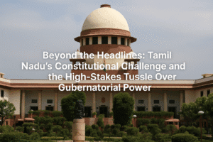 Beyond the Headlines: Tamil Nadu's Constitutional Challenge and the High-Stakes Tussle Over Gubernatorial Power