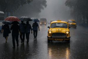 Beyond the Umbrellas: Kolkata Braces as Monsoon Fury Intensifies Under Yellow Alert 1 Beyond the Umbrellas: Kolkata Braces as Monsoon Fury Intensifies Under Yellow Alert