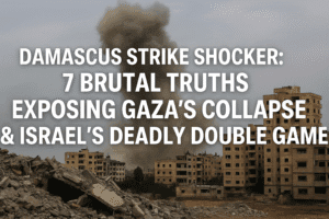 Damascus Strike Shocker: 7 Brutal Truths Exposing Gaza’s Collapse & Israel’s Deadly Double Game