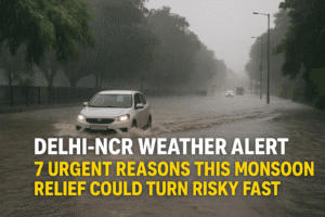 Delhi-NCR Weather Alert: 7 Urgent Reasons This Monsoon Relief Could Turn Risky Fast