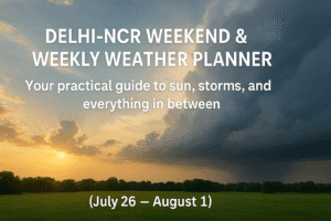 Delhi-NCR Weekend & Weekly Weather Planner