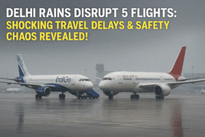 Delhi Rains Disrupt 5 Flights: Shocking Travel Delays & Safety Chaos Revealed!