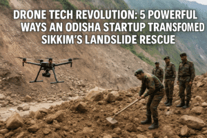 Drone Tech Revolution: 5 Powerful Ways an Odisha Startup Transformed Sikkim’s Landslide Rescue