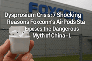 Dysprosium Crisis: 7 Shocking Reasons Foxconn’s AirPods Stall Exposes the Dangerous Myth of China+1