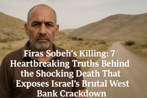 Firas Sobeh’s Killing: 7 Heartbreaking Truths Behind the Shocking Death That Exposes Israel’s Brutal West Bank Crackdown