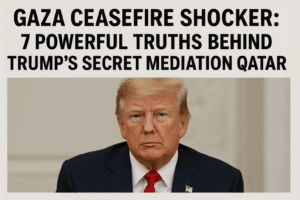 Gaza Ceasefire Shocker: 7 Powerful Truths Behind Trump’s Secret Mediation with Qatar