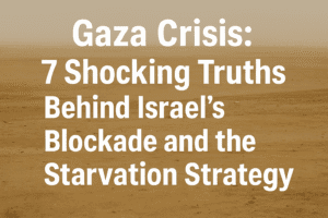 Gaza Crisis: 7 Shocking Truths Behind Israel’s Blockade and the Starvation Strategy