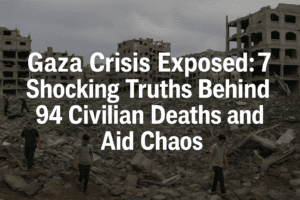 Gaza Crisis Exposed: 7 Shocking Truths Behind 94 Civilian Deaths and Aid Chaos