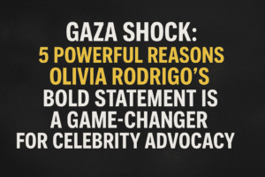 Gaza Shock: 5 Powerful Reasons Olivia Rodrigo’s Bold Statement Is a Game-Changer for Celebrity Advocacy