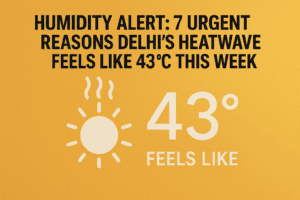 Humidity Alert: 7 Urgent Reasons Delhi's Heatwave Feels Like 43°C This Week