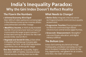 India’s Inequality Paradox: Why the Gini Index Doesn’t Reflect Reality