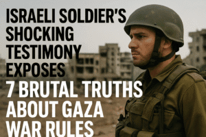 Israeli Soldier’s Shocking Testimony Exposes 7 Brutal Truths About Gaza War Rules