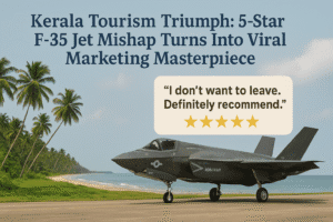 Kerala Tourism Triumph: 5-Star F-35 Jet Mishap Turns Into Viral Marketing Masterpiece
