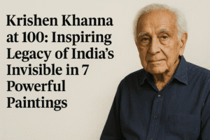 Krishen Khanna at 100: Inspiring Legacy of India’s Invisible in 7 Powerful Paintings