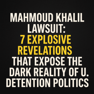 Mahmoud Khalil Lawsuit: 7 Explosive Revelations That Expose the Dark Reality of U.S. Detention Politics