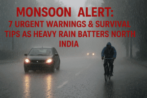 Monsoon Alert: 7 Urgent Warnings & Survival Tips as Heavy Rain Batters North India