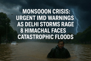 Monsoon Crisis: 8 Urgent IMD Warnings as Delhi Storms Rage & Himachal Faces Catastrophic Floods