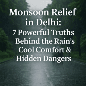 Monsoon Relief in Delhi: 7 Powerful Truths Behind the Rain’s Cool Comfort & Hidden Dangers