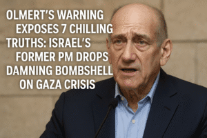 Olmert's Warning Exposes 7 Chilling Truths: Israel's Former PM Drops Damning Bombshell on Gaza Crisis