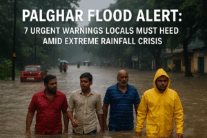 Palghar Flood Alert: 7 Urgent Warnings Locals Must Heed Amid Extreme Rainfall Crisis 1 Palghar Flood Alert: 7 Urgent Warnings Locals Must Heed Amid Extreme Rainfall Crisis