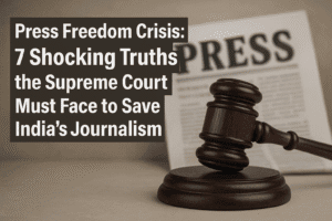 Press Freedom Crisis: 7 Shocking Truths the Supreme Court Must Face to Save India's Journalism