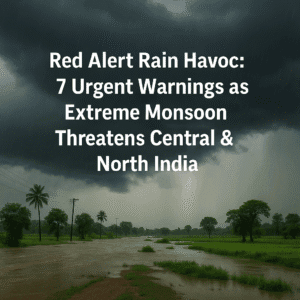 Red Alert Rain Havoc: 7 Urgent Warnings as Extreme Monsoon Threatens Central & North India