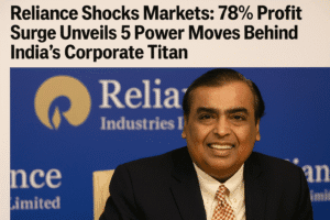 Reliance Shocks Markets: 78% Profit Surge Unveils 5 Power Moves Behind India’s Corporate Titan