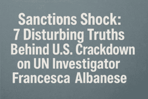 Sanctions Shock: 7 Disturbing Truths Behind U.S. Crackdown on UN Investigator Francesca Albanese