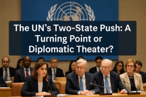 The UN’s Two-State Push: A Turning Point or Diplomatic Theater?