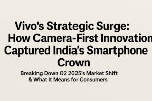 Vivo’s Strategic Surge: How Camera-First Innovation Captured India’s Smartphone Crown