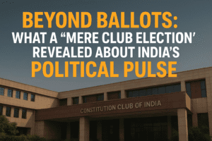 Beyond Ballots: What a "Mere Club Election" Revealed About India's Political Pulse 