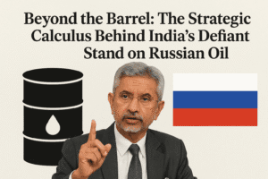 Beyond the Barrel: The Strategic Calculus Behind India's Defiant Stand on Russian Oil