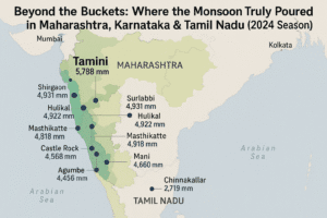 Beyond the Buckets: Where the Monsoon Truly Poured in Maharashtra, Karnataka & Tamil Nadu (2024 Season) 