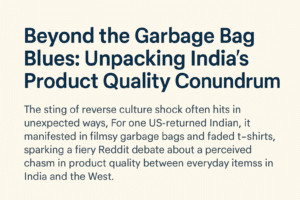 Beyond the Garbage Bag Blues: Unpacking India's Product Quality Conundrum